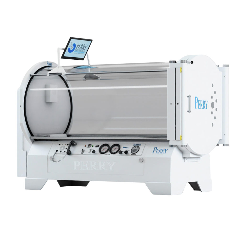 Perry Hyperbaric Oxygen Therapy Chamber used at Baromedical Associates in DFW