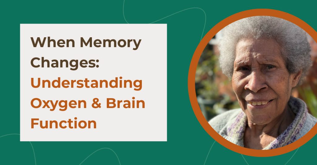graphic of older woman with dementia who found hyperbaric oxygen therapy at Baromedical Associates