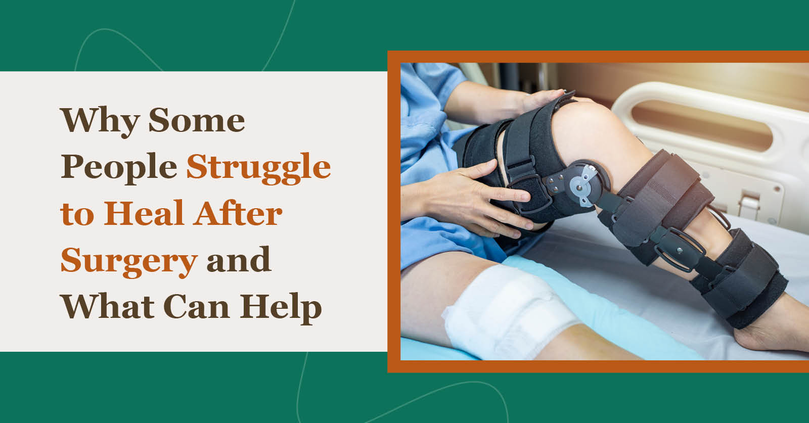 Why Some People Struggle to Heal After Surgery and What Can Help - woman recovering from ACL surgery turns to HBOT to quicken healing
